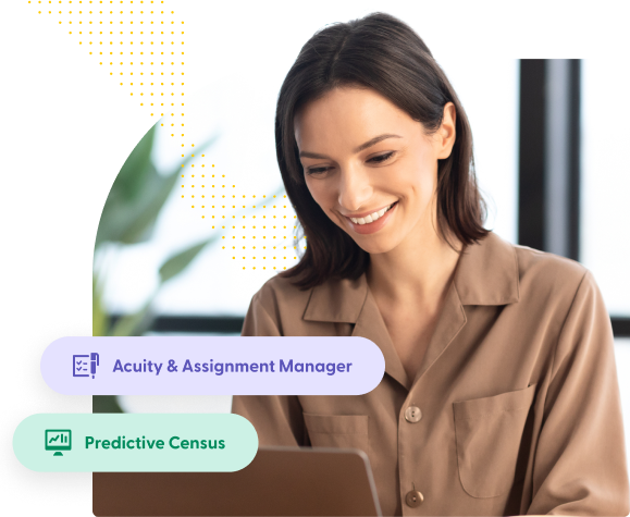 women working on laptop smiling